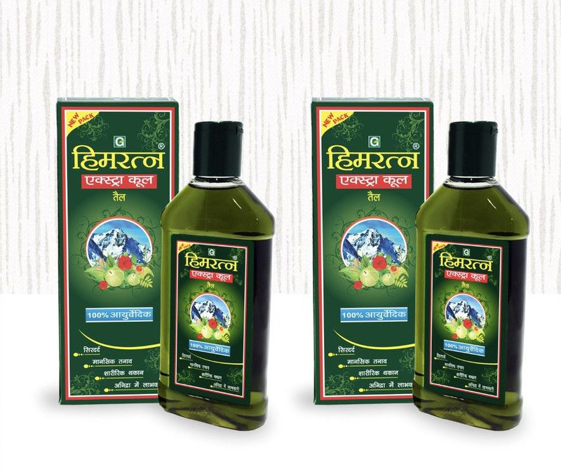 Himratna EXCOOL AYURVEDIC HAIR OIL / THANDA TEL 200ml (PACK of-2) Hair Oil  (400 ml)