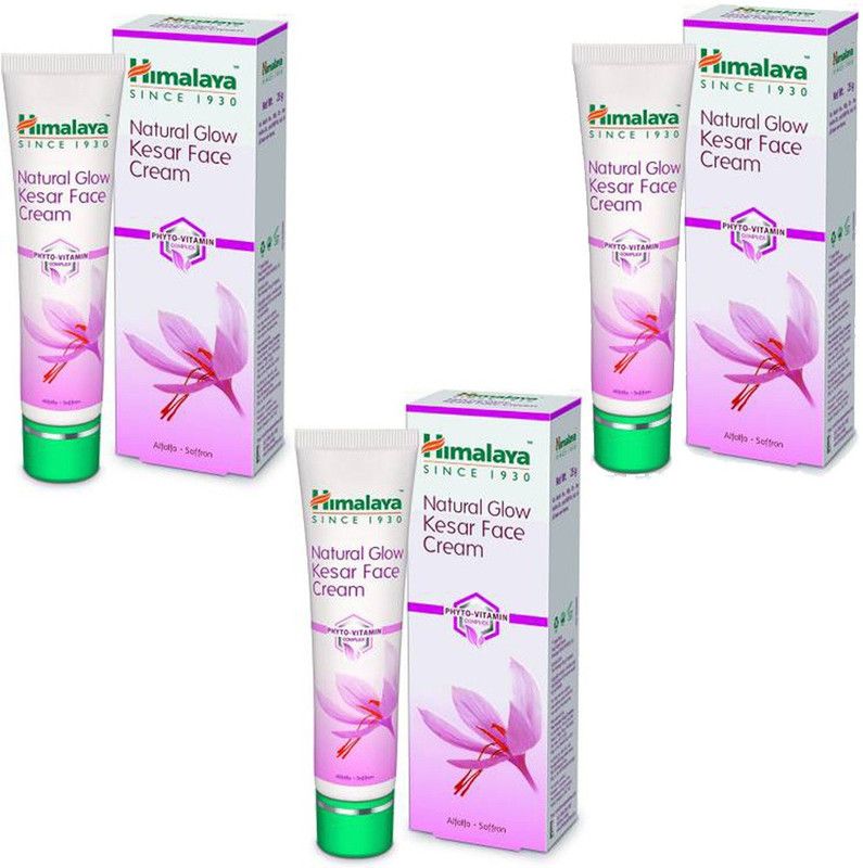 HIMALAYA Natural Glow Kesar Fairness Face Cream (Pack of 3 X 50G)  (150 g)