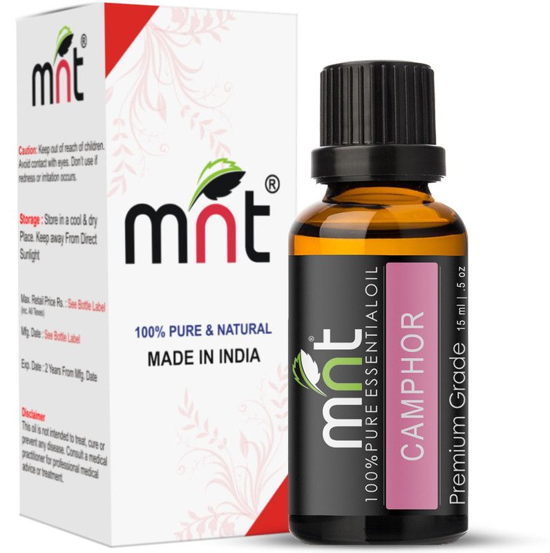 mnt Camphor Essential Oil (15ML) 100% Pure Natural & Therapeutic Grade For Aromatherapy, Skin, Acne & Hair Growth  (15 ml)