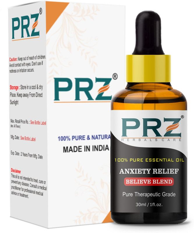 PRZ ANXIETY RELIEF BELIEVE BLEND ESSENTIAL Oil (30ml) Pure Therapeutic Grade  (30 ml)