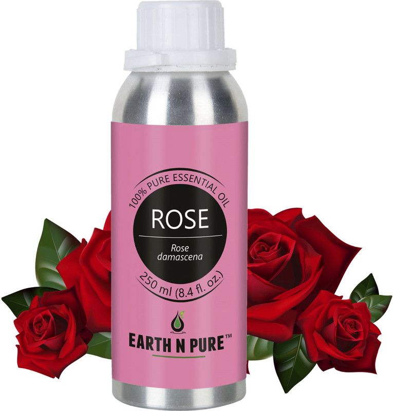 Earth N Pure Rose Oil 100% Pure And Natural Essential Oil - 250 ml (8.4 fl. oz.)  (250 ml)