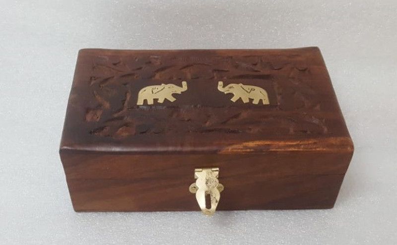 Eco Bambrin jewellery box Jewellery Vanity Box  (Brown)