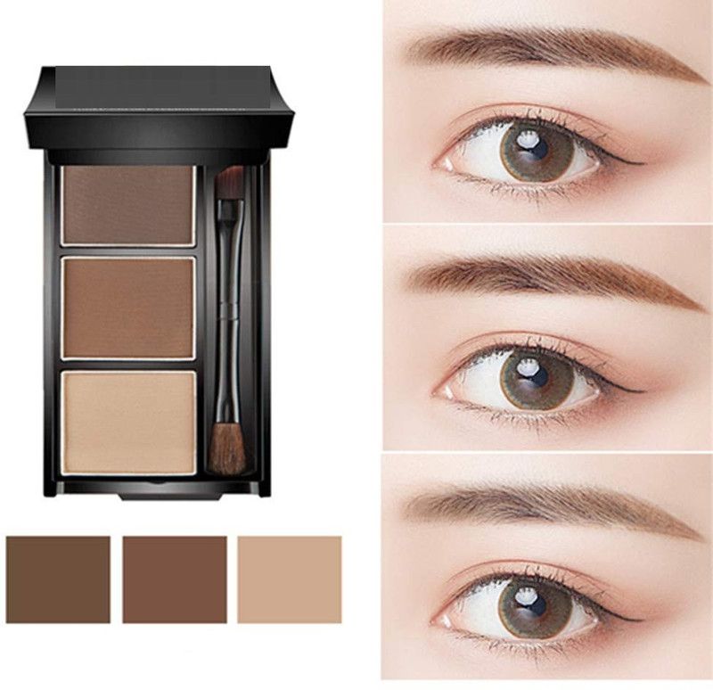 KAIASHA BEST EYEBROW SET 3 IN 1 AND LONG LASTING FOR 24H WATERPROOF 10 g  (multi color)