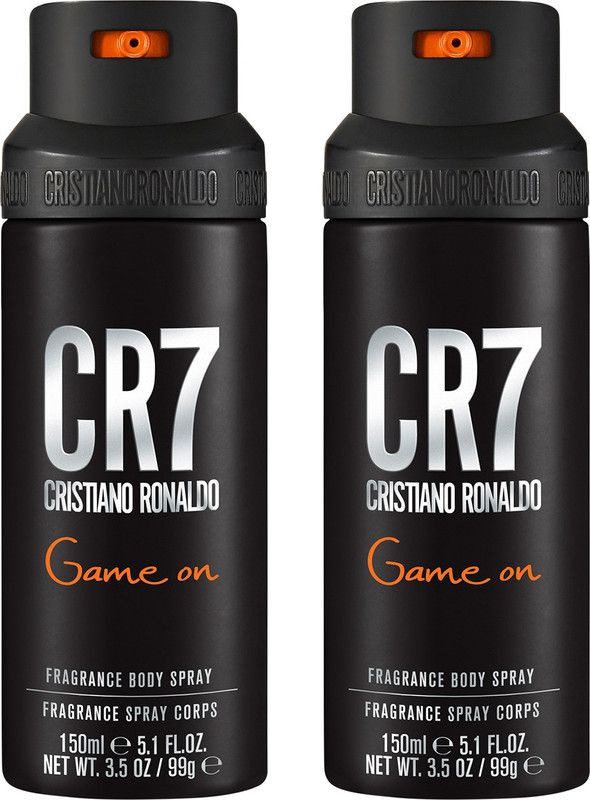 Cristiano Ronaldo CR7 Game On Body Spray - For Men  (300 ml, Pack of 2)