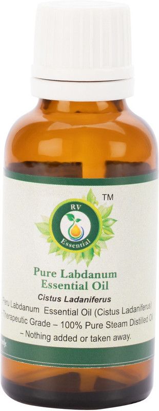 R V Essential Pure Labdanum Essential Oil 100ml- Cistus Ladaniferus (100% Pure and Natural Steam Distilled)  (100 ml)
