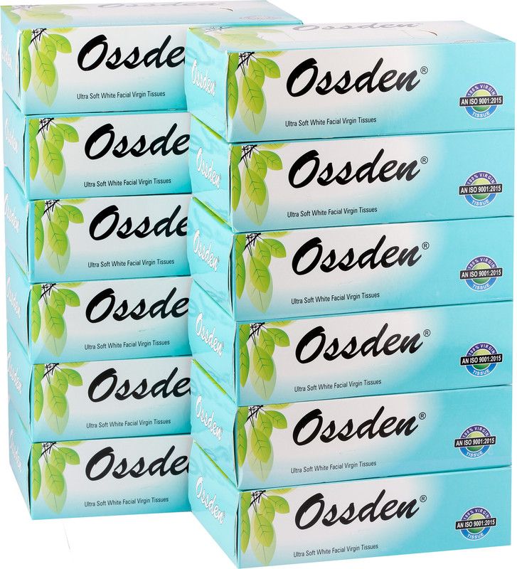 SHIVMEDICOS 100 % 2 ply green facial tissue pack of 20  (2000 Tissues)