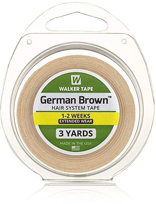 WALKER TAPE German Brown liner tape 3/4 " 3 yard Roll Double Sided Adhesive Tape Hair Wax  (25 g)