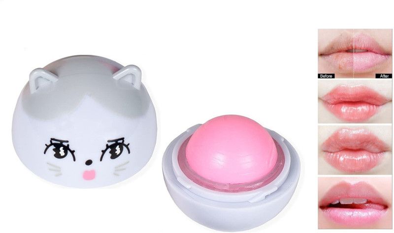 lujo Deal Cartoon Shape Hydrating and Moisturize Round Ball Mini Lip Balm fruit  (Pack of: 1, 8 g)