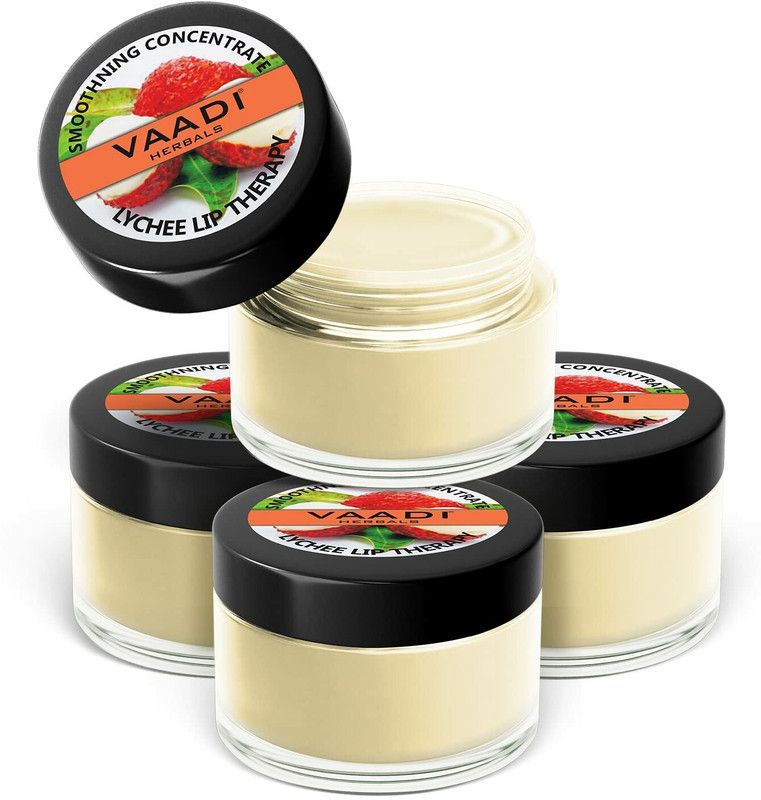 VAADI HERBALS lychee lip balm lychee  (Pack of: 4, 6 g)
