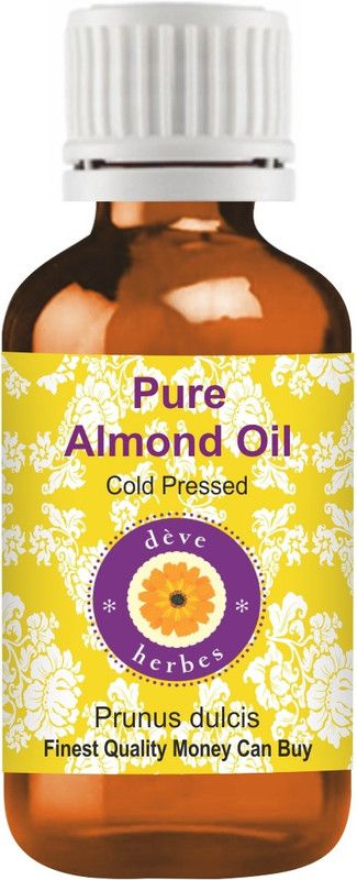 deve herbes Pure Almond Oil (Prunus dulcis) 100% _Natural Therapeutic Grade Cold Pressed  (15 ml)