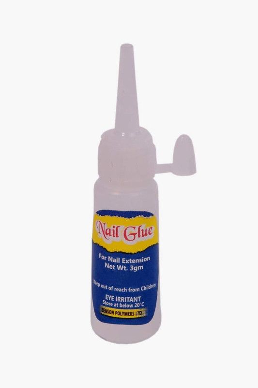 BEAUTRISTRO Nail Glue For Artificial Nail Artificial Nail Glue Waterproof Nail Glue For Acrylic nails Professional Nail Art Glue For Fake/False Nails- (package contains 3pcs nail glue of 3grm)  (TRANSPARENT)