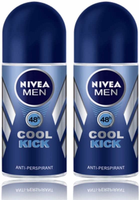 Nivea Cool Kick Pack Of 2 Deodorant Roll-on - For Men & Women  (50 ml, Pack of 2)