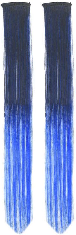 HEAVEN 2pc Straight Streak Colored Extension Highlighter For Women And Girls 10 gram Hair Extension