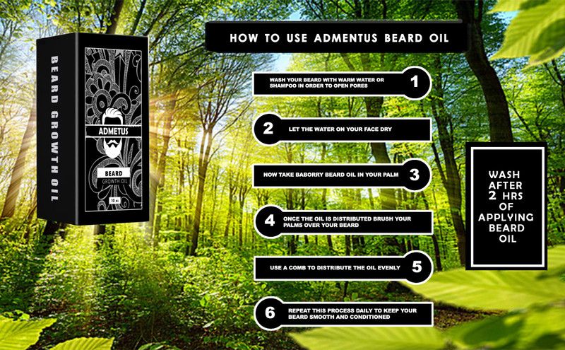 Admetus Beard Hair Growth Oil (Blend of 18 Hair oil) 20ml Singlepack A17 Hair Oil  (20 ml)