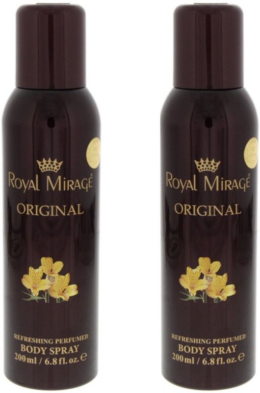 ROYAL MIRAGE ORGINAL BROWN Deodorant Spray - For Men & Women  (400 ml, Pack of 2)