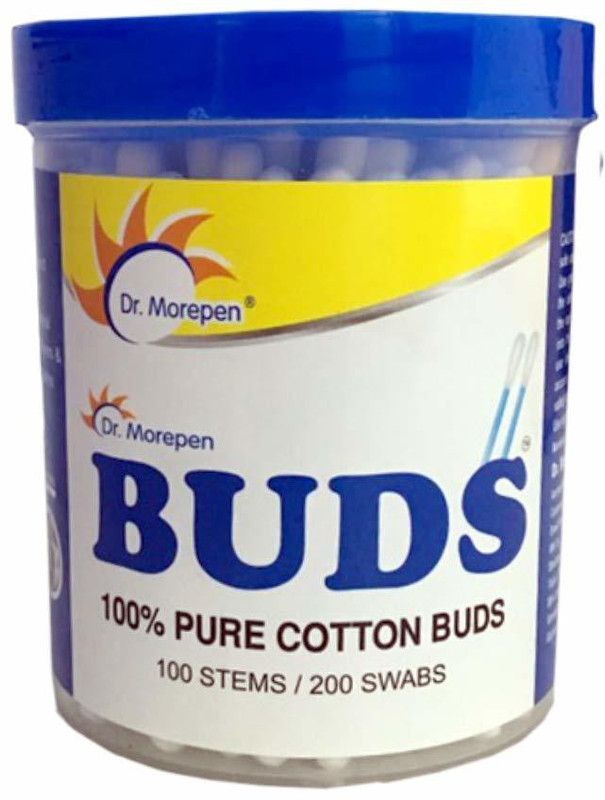 Dr. Morepen BUDS 100% PURE COTTON BUDS(4 PACK OF BUDS )  (400 Units)