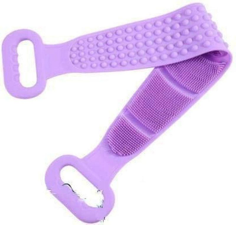 Jiya Enterprise Body Back Scrubber Bath Brush Washer For Dead Skin Removal Mens Womens Double Side Brush Belt For Shower Exfoliating Belt, Easy to Clean, Lathers Well (Multicolor) (Body Scrubber)