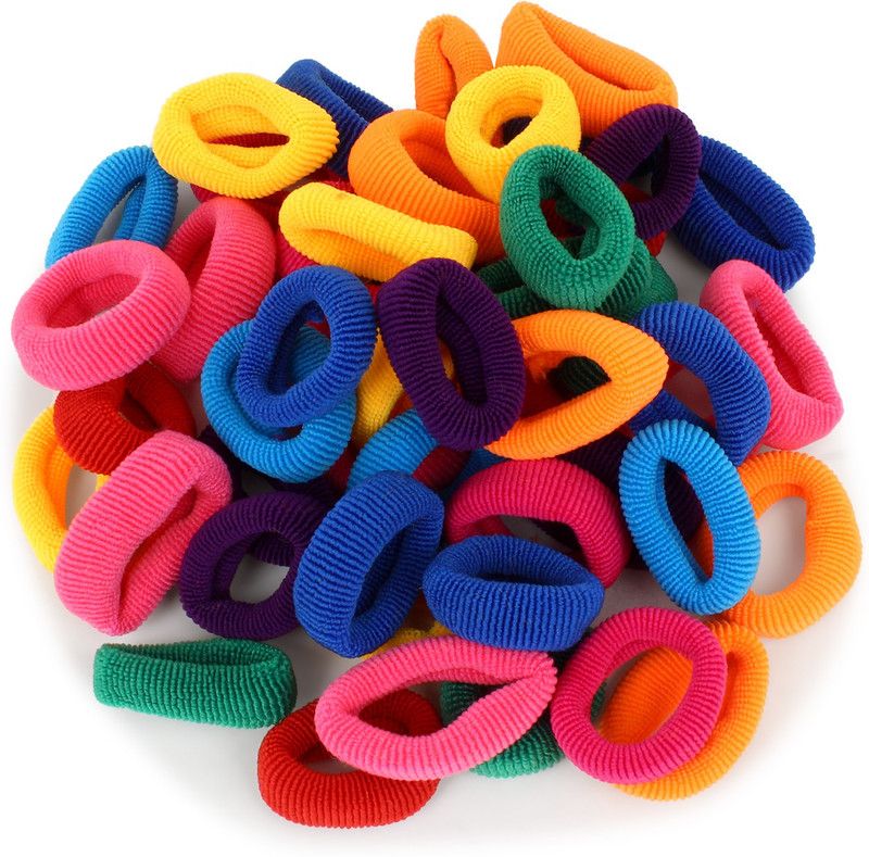 GHYF Hair band Multicolor pack of 100 Hair Band  (Multicolor)