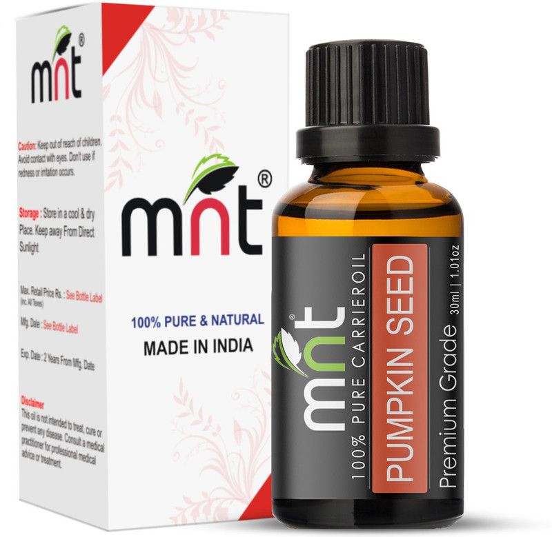 mnt Pumpkin Seed Carrier Oil (30ML ) 100% Pure Natural & Therapeutic Grade For Aromatherapy, Skin, Acne & Hair Growth  (30 ml)