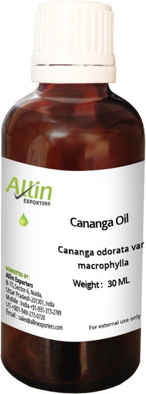 Allin Exporters 30-2051,Cananga Oil - 100% Pure , Natural & Undiluted  (30 ml)