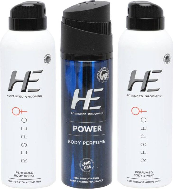 HE Combo pack Perfume Body Spray - For Men  (420 ml)