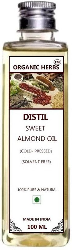 ORGANIC HERBS SWEET ALMOND OIL 100 ML Hair Oil  (100 ml)