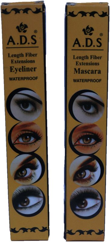 ads EYELINER AND MASCARA COMBO 9 ml  (BLACK)