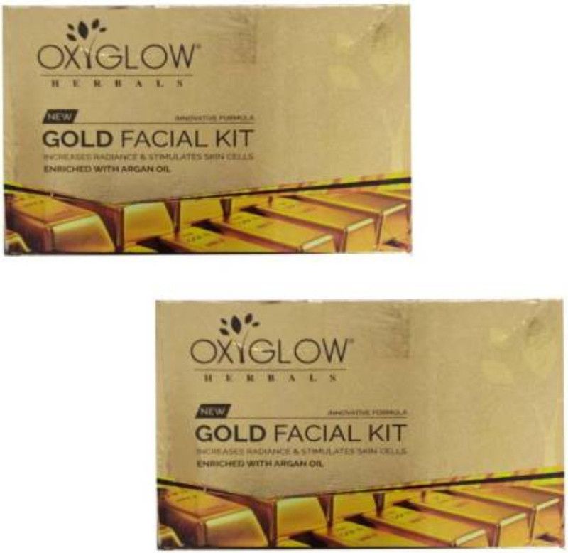 OXYGLOW GOLD FACIAL KIT 50GM PACK OF 2  (2 x 25 g)