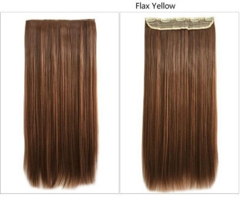 Views Beautiful Look Dark Brown Silky Straight Hair Extension