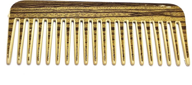 Creeknest Wooden Printed Plastic Comb for women & Men Wide Tooth Hair Detangling Comb