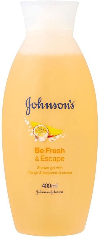 JOHNSON'S Be Fresh & Escape Shower Gel With Mango & Passion Fruit Aroma  (400 ml)
