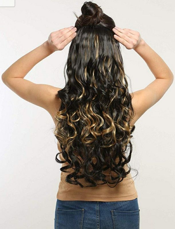 Rizi Double shaded blend curly Hair Extension