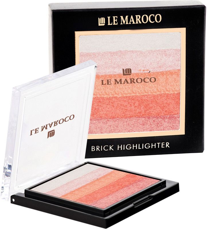 Le Maroco Instant Shimmer brick highlighter-002  (Multicolor)