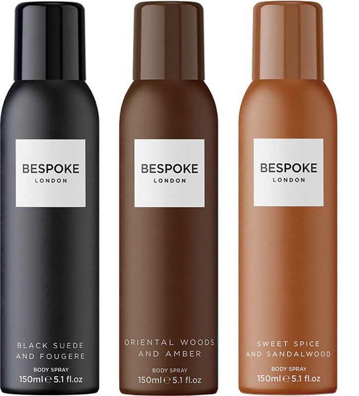 BESPOKE London BLACK ORIENTAL SWEET Body Spray Pack of 3 Body Spray - For Men  (450 ml, Pack of 3)