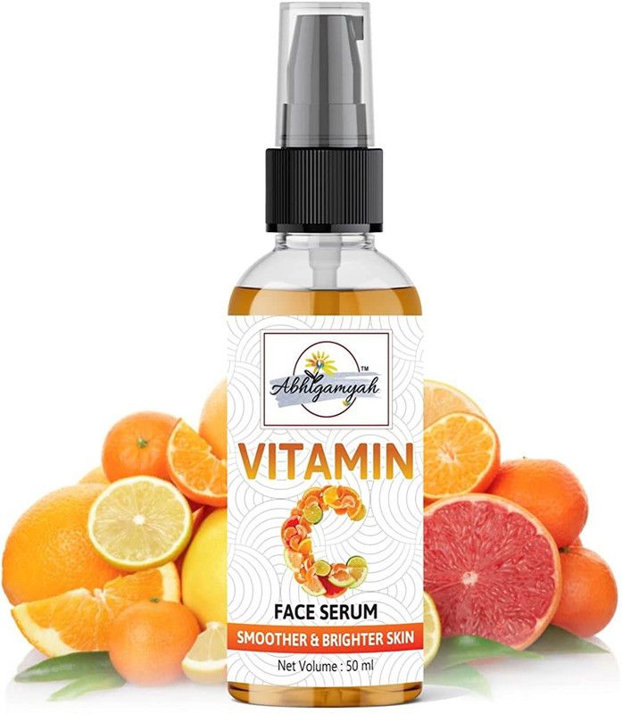 ABHIGAMYAH Natural Vitamin C Face Serum For Skin Glowing & Brightening (50ml) Pack of 1  (50 ml)
