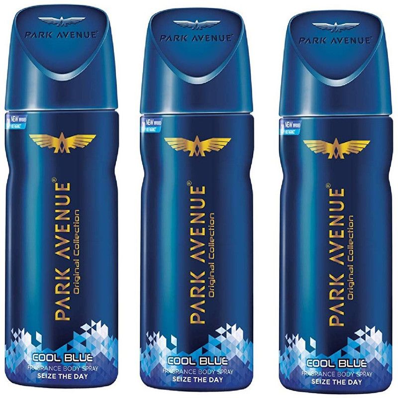 Park Avenue Original Collection Cool Blue Fragrance Body Spray (450ml) Body Spray - For Men  (450 ml, Pack of 3)