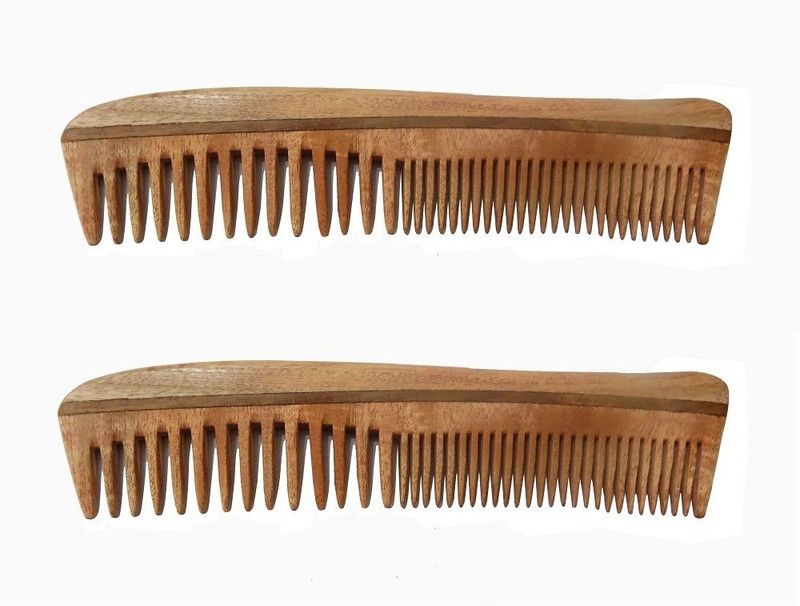 Confidence Combo Of Handmade Neem Wood Comb For Men And Women , Pack Of 1