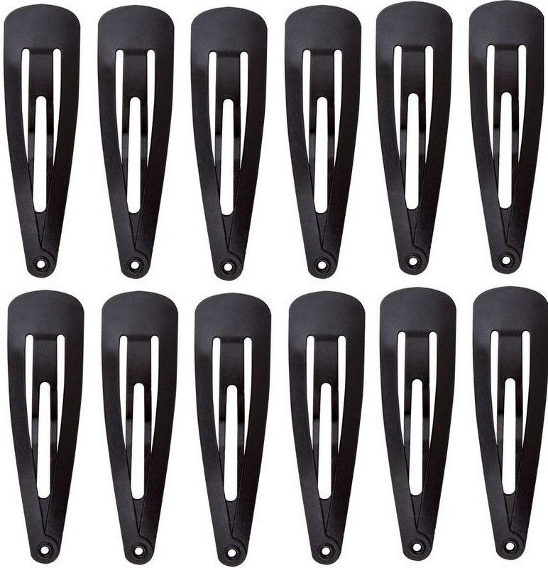 Nyamah sales Women Metal Hair Clips Hair Pins Bobby Pins Hair Accessories Hair Styling Pins Tic Tac Clip  (Black)