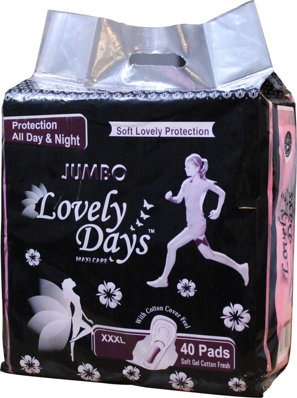 Lovely Days Dry Max All Night Air Fresh Sanitary Pad  (Pack of 40)