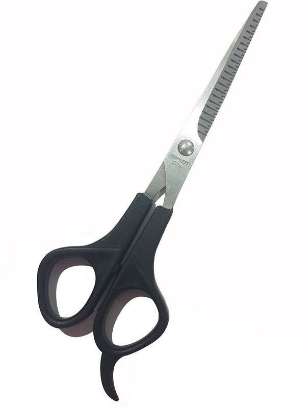 janpak Stainless Steel Professional Scissor Scissors  (Set of 1, Black)