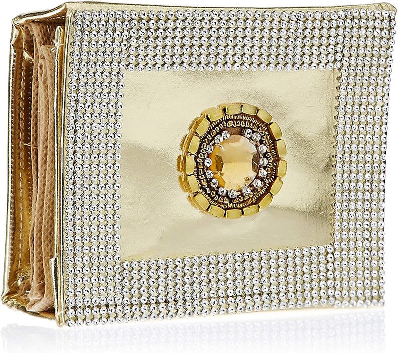 KUBER INDUSTRIES PVC Bindi Organiser (Gold) Makeup, Jewellery Vanity Box  (Gold)