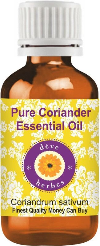deve herbes Pure Coriander Essential Oil (Coriandrum sativum) 100% Natural Therapeutic Grade Steam Distilled  (5 ml)