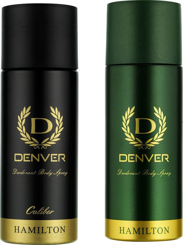 Denver NEW DEO CALIBER & HAMILTON Deodorant Spray - For Men  (330 ml, Pack of 2)