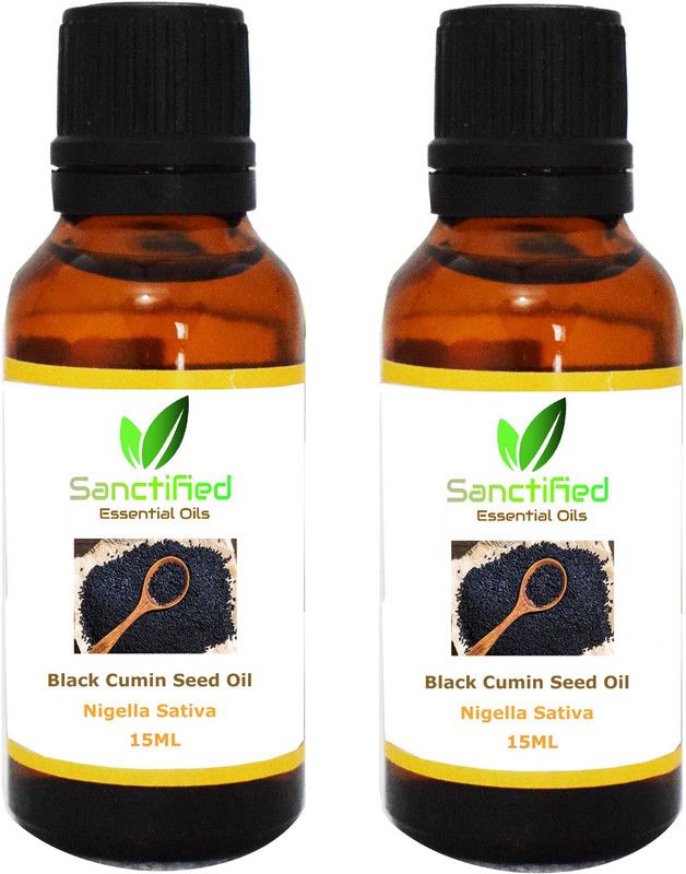 Sanctified Combo of Black cumin seed essential oil 100% pur natural undiluted oil for unisex (pack of 2)  (30 ml)