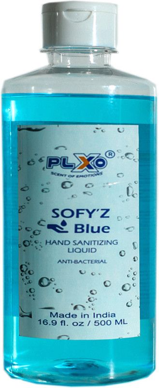 plxo Sofy'z Liquid 500 ML, 80% Extra Neutral Alcohol Denatured Ethanol, Pack of 3 Hand Sanitizer Bottle  (3 x 500 ml)