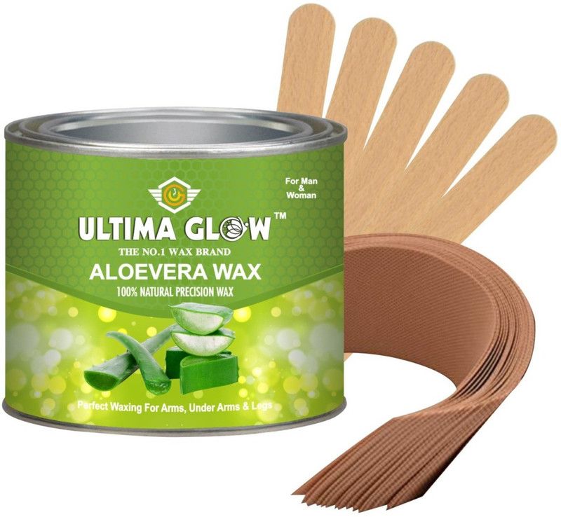 Ultima glow Aloevera Wax Strip And Stick Wax For All Skin Full Body 602.69 Wax  (602.689999999999 g)