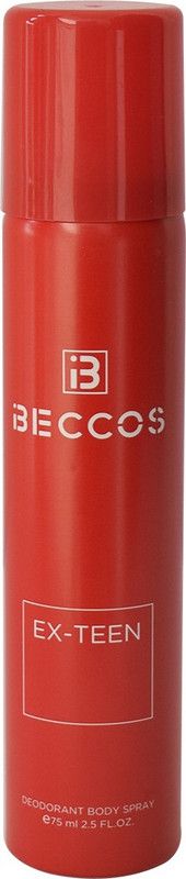 BECCOS Deo Body perfume EX Teen 75 ml_BIN200102900 red Body Spray - For Men & Women  (225 ml, Pack of 3)
