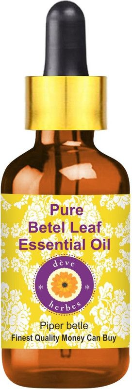 deve herbes Pure Betel Leaf Essential Oil (Piper betle) with Glass Dropper 100% Natural Therapeutic Grade Steam Distilled  (5 ml)