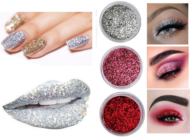 Emijun Professional Glitter Shimmer Eye shadow Powder  (MULTI COLOR)
