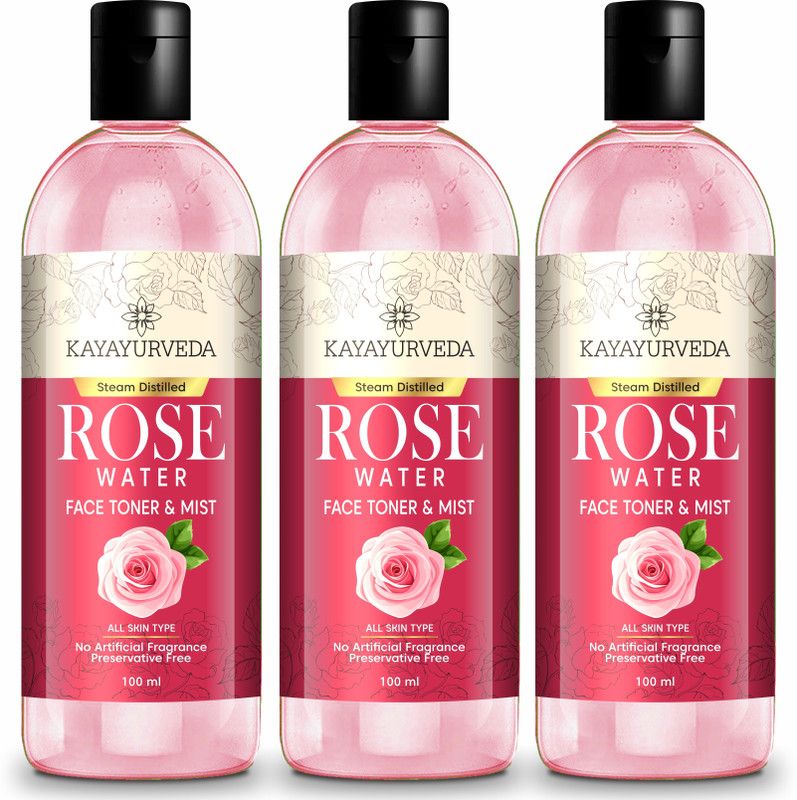 KAYAYURVEDA Pure Rose Water (Gulab Jal) For Face & Skin Care - Men & Women Men & Women  (300 ml)